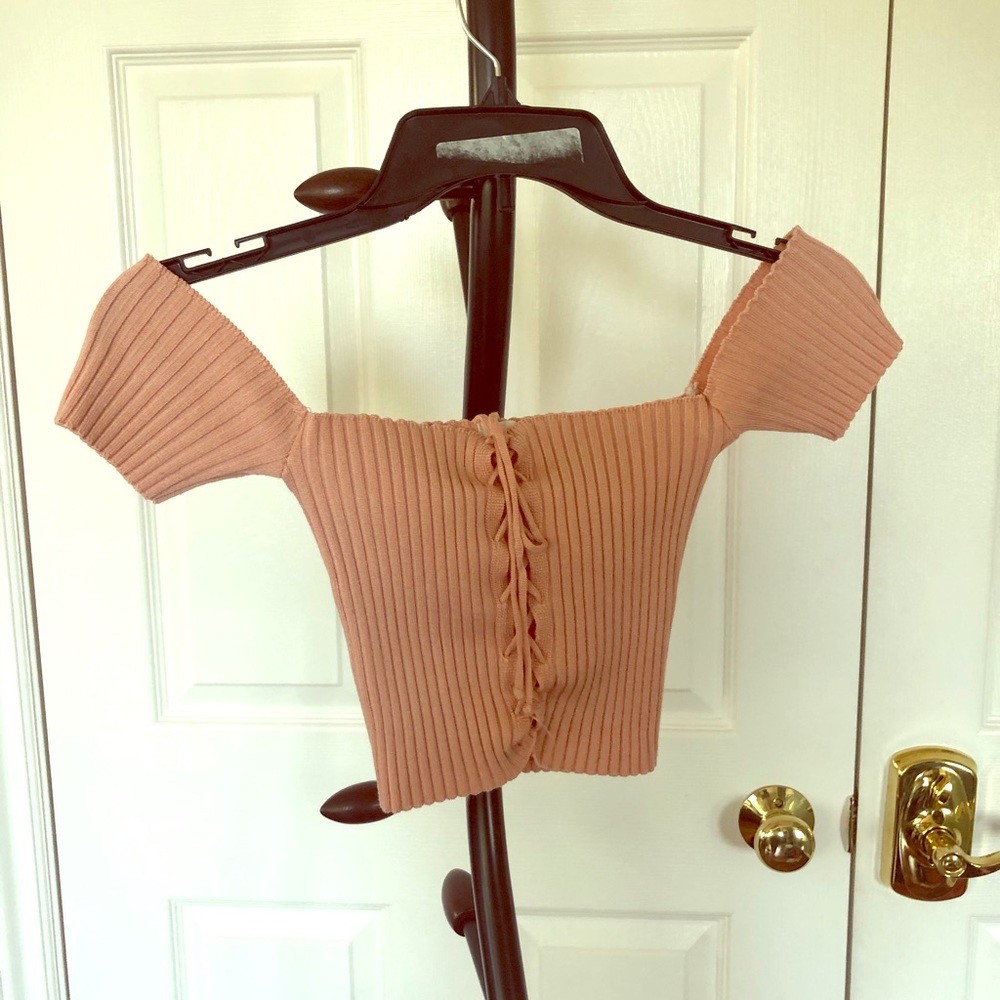 Off the Shoulder Crop Top